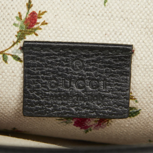 GUCCI Black Leather Shoulder Bag - Picture 11 of 12